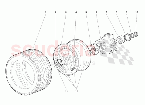 Part Diagram for Lamborghini 005134901