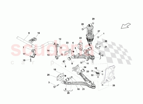 Part Diagram for Lamborghini 420407152L