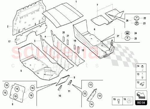 Part Diagram for Lamborghini 472863367G