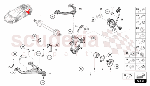 Part Diagram for Lamborghini 47B599511