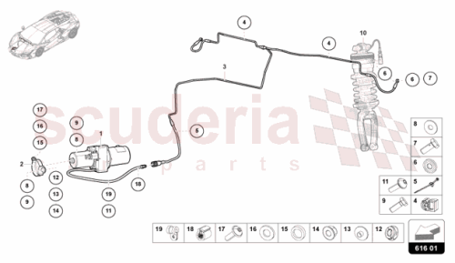 Part Diagram for Lamborghini 47B616719A