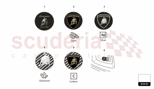 Part Diagram for Lamborghini 0R1400216