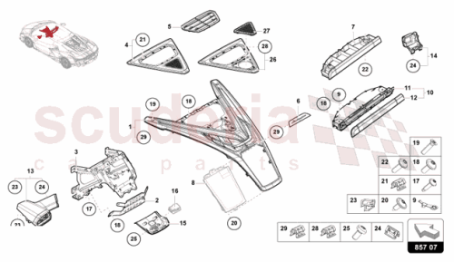 Part Diagram for Lamborghini 47A857195A