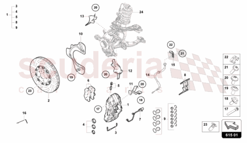 Part Diagram for Lamborghini 47B611794A