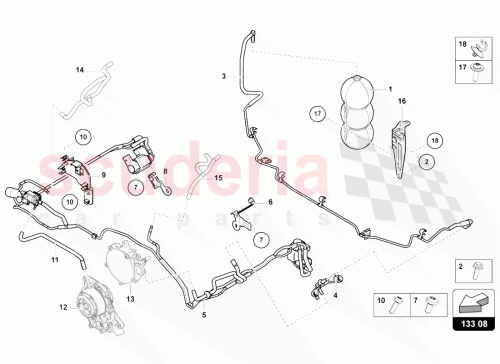 Part Diagram for Lamborghini 4M0809163B