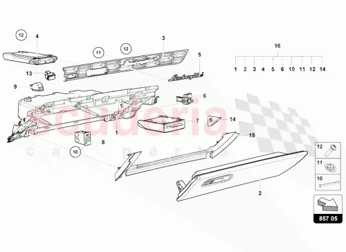 Part Diagram for Lamborghini 1K8919237A