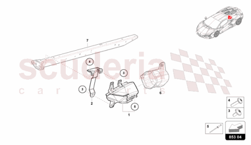 Part Diagram for Lamborghini 47B813929