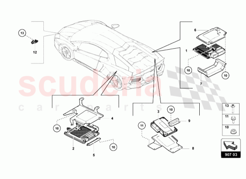 Part Diagram for Lamborghini 8K0959651