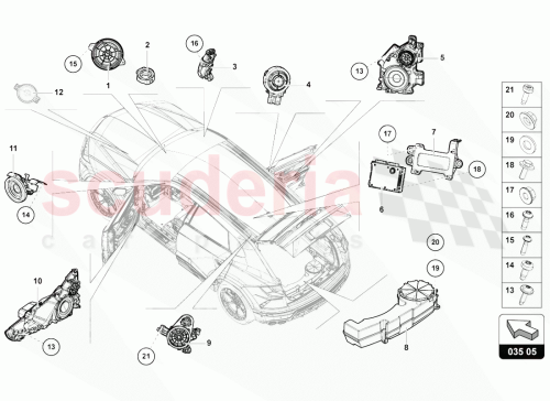 Part Diagram for Lamborghini 4M0035397