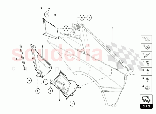 Part Diagram for Lamborghini 470827282A