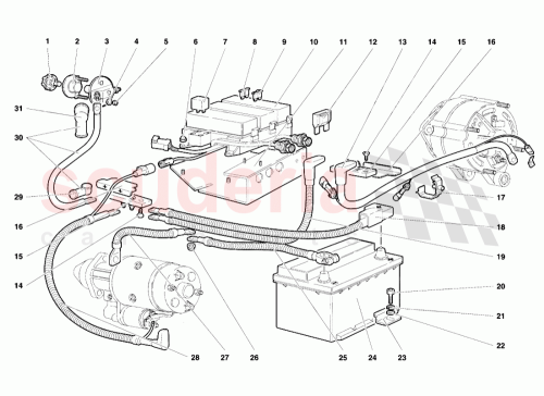 Part Diagram for Lamborghini 006135925