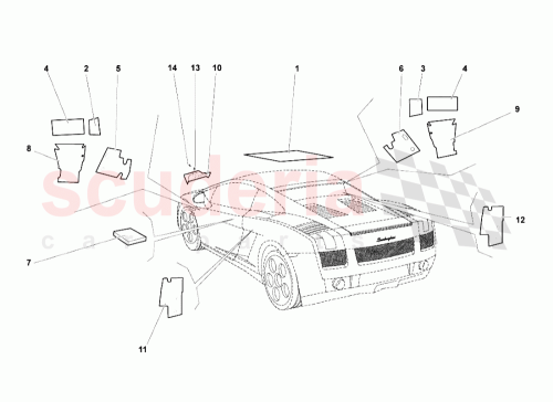 Part Diagram for Lamborghini 400858140A