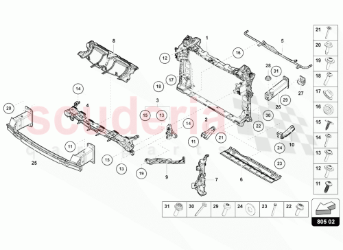 Part Diagram for Lamborghini N91081302