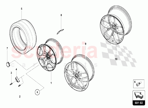 Part Diagram for Lamborghini 7PP907275G