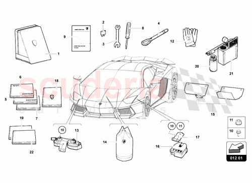 Part Diagram for Lamborghini 475012040M