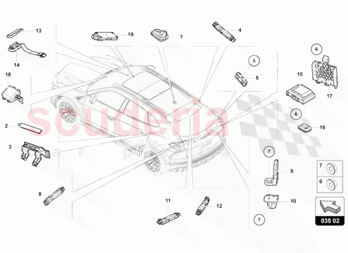 Part Diagram for Lamborghini 4M0035507