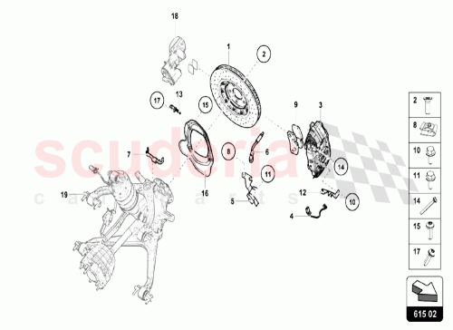 Part Diagram for Lamborghini N91141801