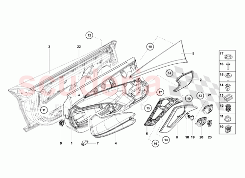 Part Diagram for Lamborghini 470959565
