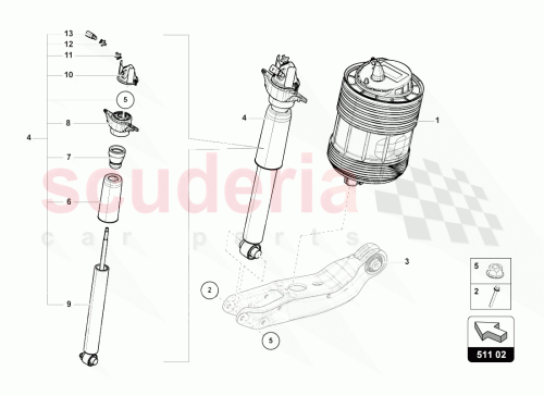 Part Diagram for Lamborghini 4M0512137D