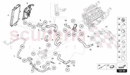 Part Diagram for Lamborghini 47B121522A