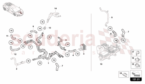 Part Diagram for Lamborghini 47B121500