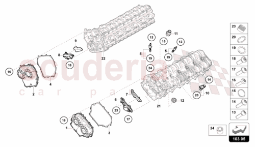 Part Diagram for Lamborghini 07M103930
