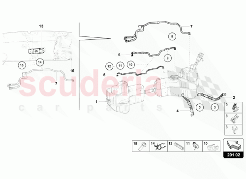 Part Diagram for Lamborghini 4T7201167C