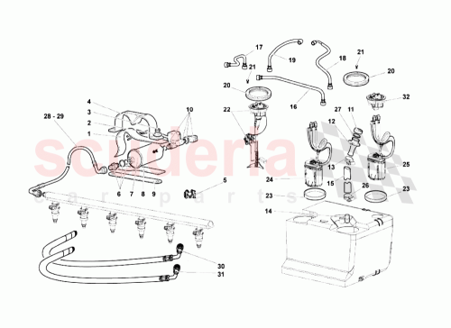 Part Diagram for Lamborghini 410201135B