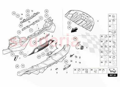 Part Diagram for Lamborghini N10632004