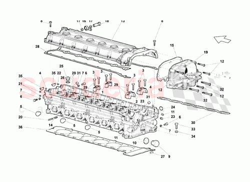 Part Diagram for Lamborghini 07M103148B