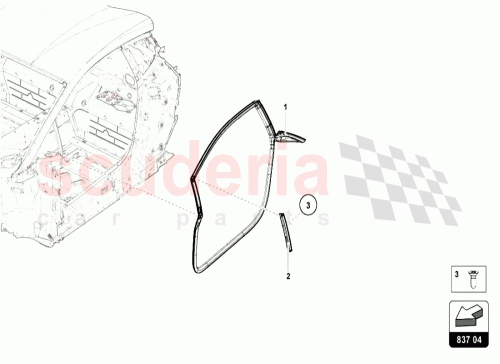 Part Diagram for Lamborghini 4T8831708B