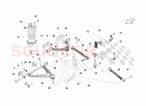 Part Diagram for Lamborghini 400511409F