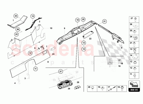 Part Diagram for Lamborghini 470860173