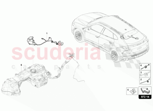 Part Diagram for Lamborghini 4M0971727S