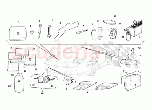 Part Diagram for Lamborghini 400951206C