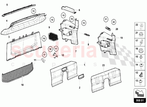 Part Diagram for Lamborghini N91042301