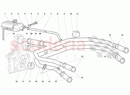 Part Diagram for Lamborghini 001733422