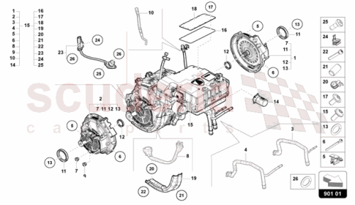 Part Diagram for Lamborghini 0MQ409085