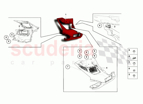 Part Diagram for Lamborghini 471857222B