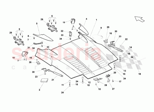 Part Diagram for Lamborghini N195195