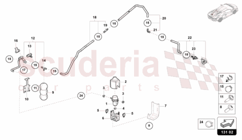 Part Diagram for Lamborghini 47B131375