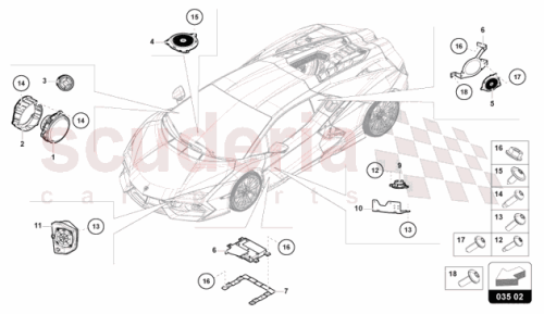Part Diagram for Lamborghini 47B035411