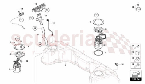 Part Diagram for Lamborghini 47B201766