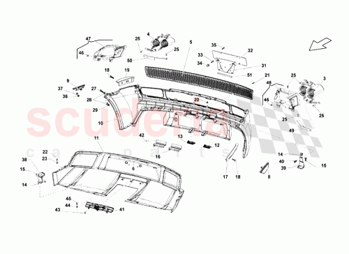 Part Diagram for Lamborghini 400945127B