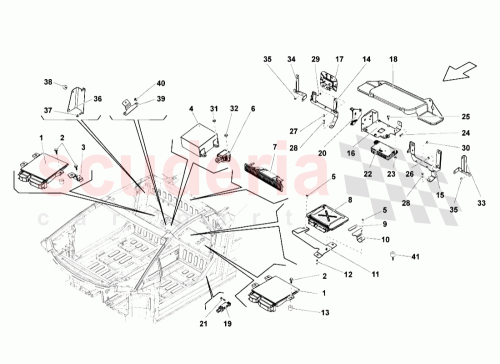 Part Diagram for Lamborghini 8P0035503E