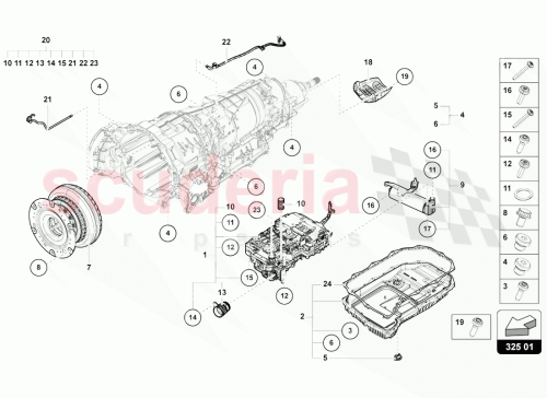 Part Diagram for Lamborghini 018325061B