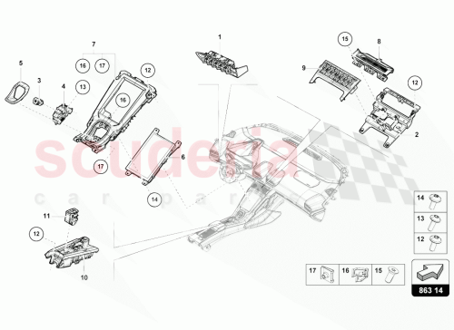 Part Diagram for Lamborghini 4T1941531E
