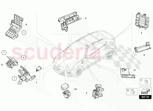 Part Diagram for Lamborghini 4M0941828