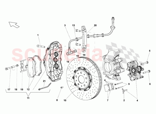 Part Diagram for Lamborghini 4S0698151AA