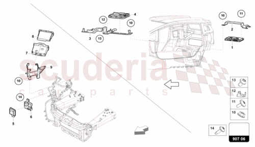 Part Diagram for Lamborghini 47A907907